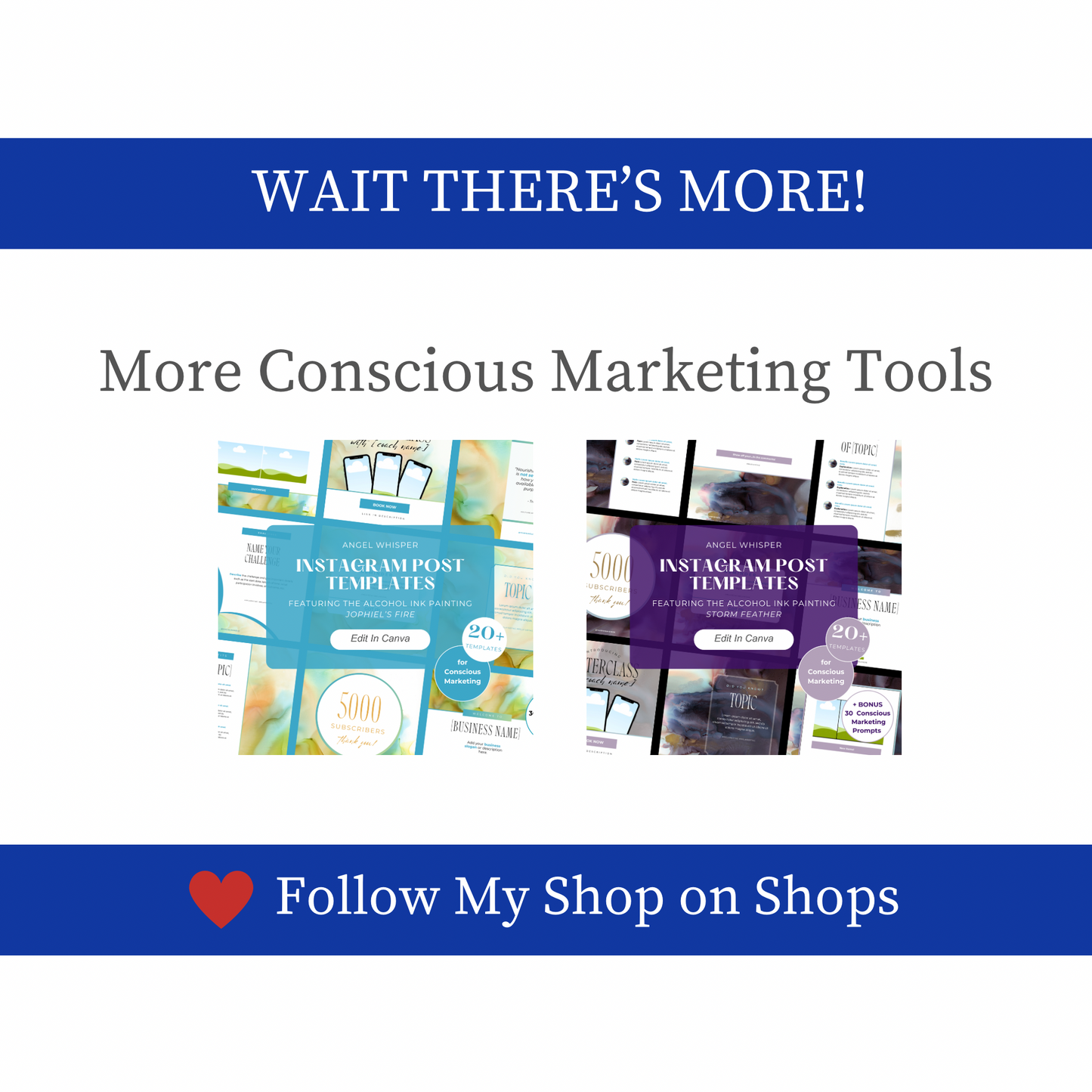 Angel Whisper Conscious Instagram Post Templates - Blue 001 - Michael's Nazar