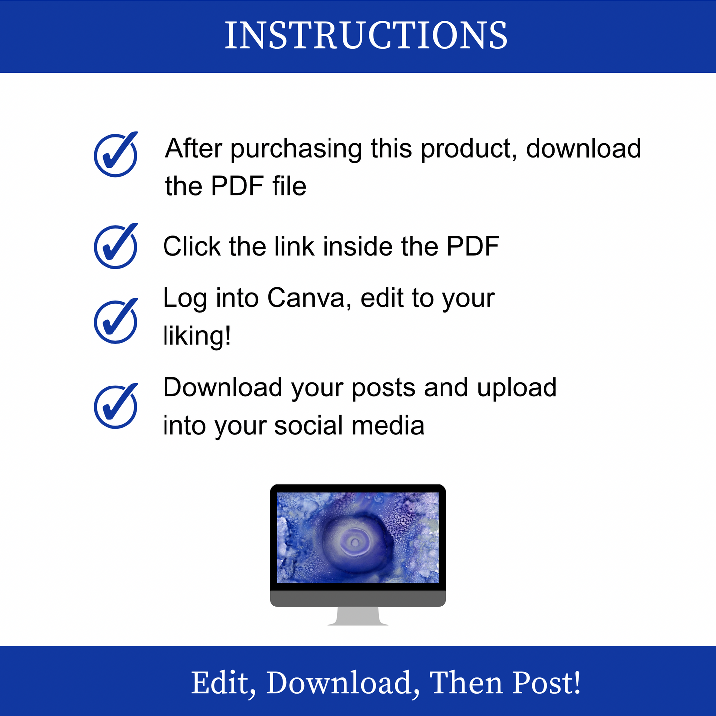 Angel Whisper Conscious Instagram Post Templates - Blue 001 - Michael's Nazar